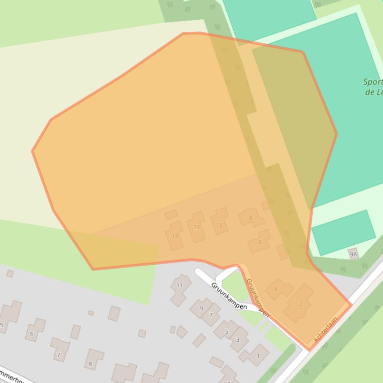 Kaart van postcodegebied 7814PJ.