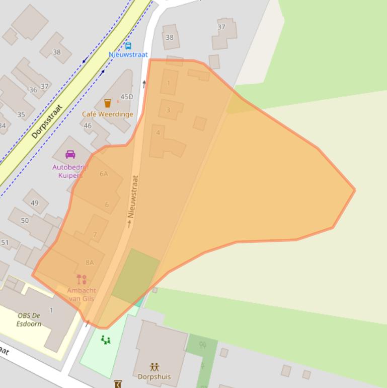 Kaart van postcodegebied 7814PX.