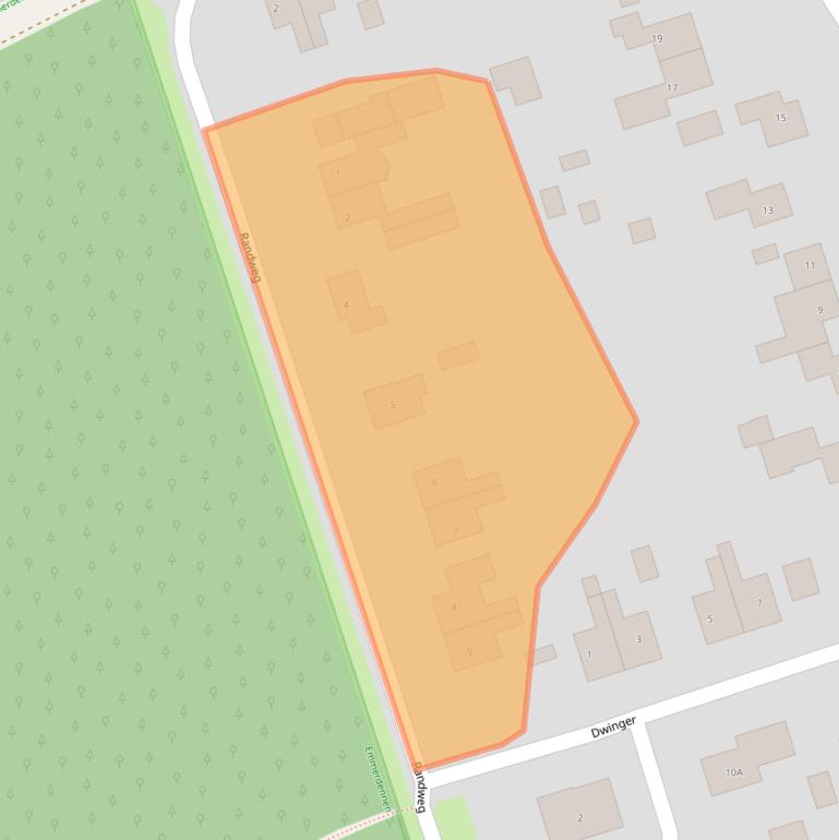 Kaart van postcodegebied 7814RR.