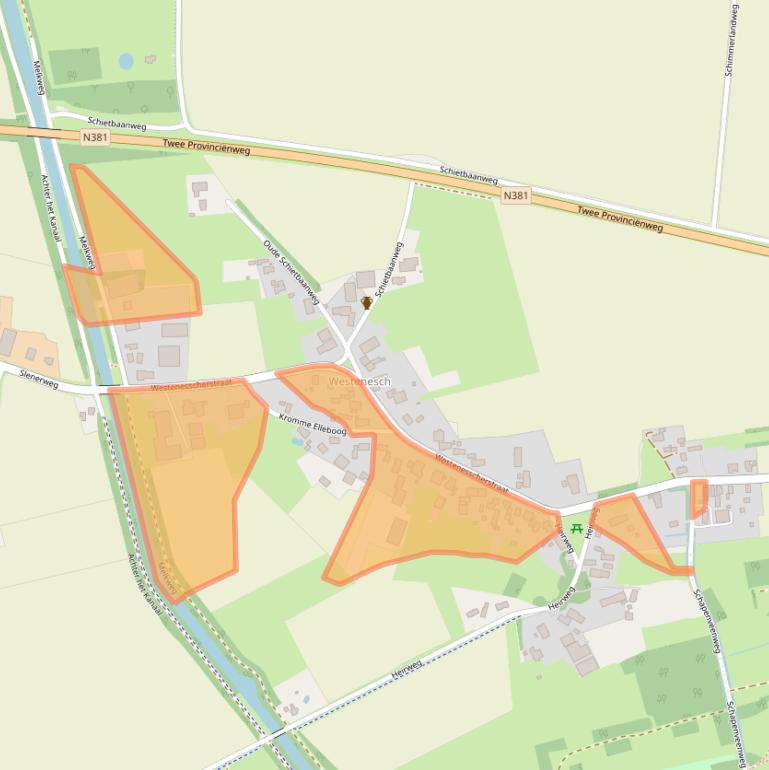 Kaart van postcodegebied 7814TB.