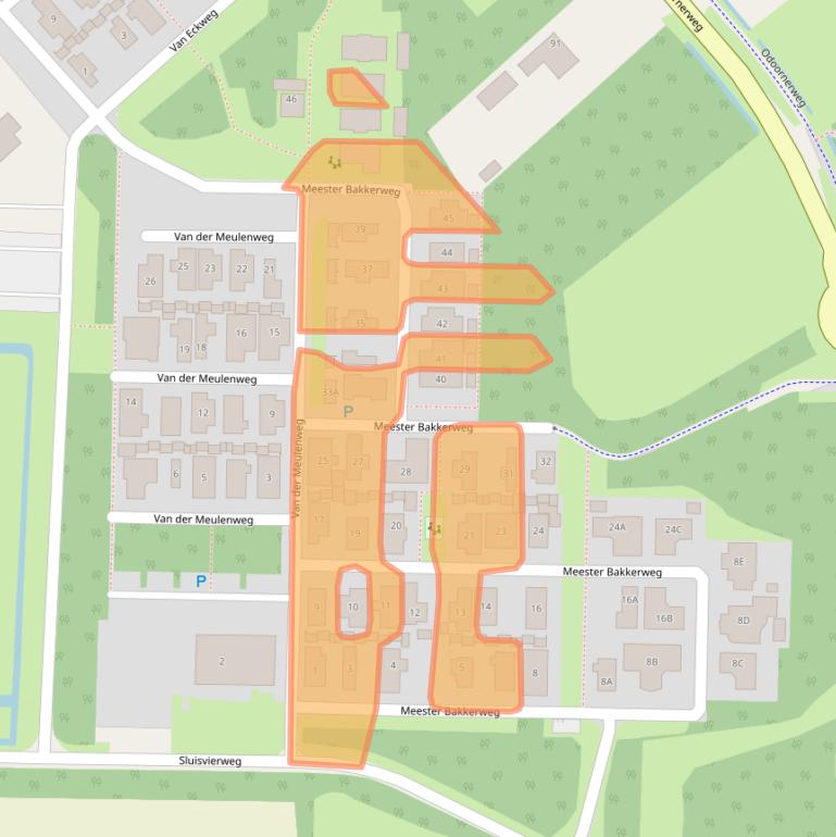 Kaart van postcodegebied 7814TM.