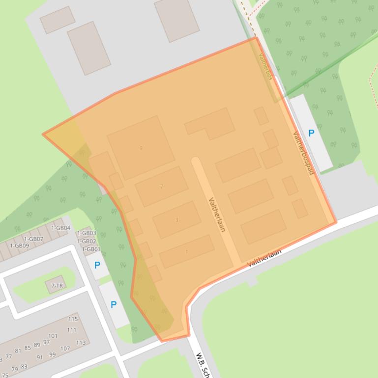 Kaart van postcodegebied 7815AA.