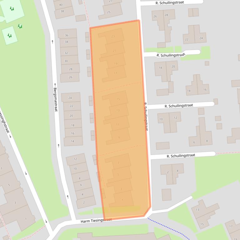 Kaart van postcodegebied 7815BA.