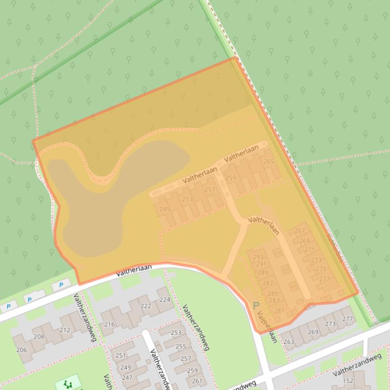 Kaart van postcodegebied 7815BG.