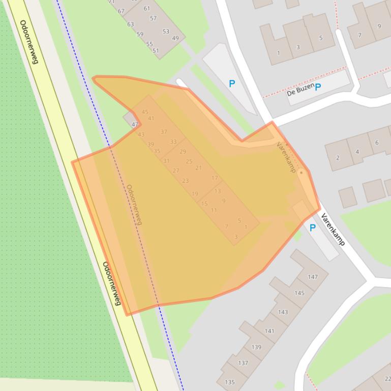 Kaart van postcodegebied 7815CA.