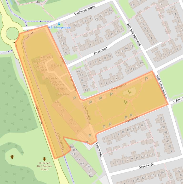 Kaart van postcodegebied 7815CE.