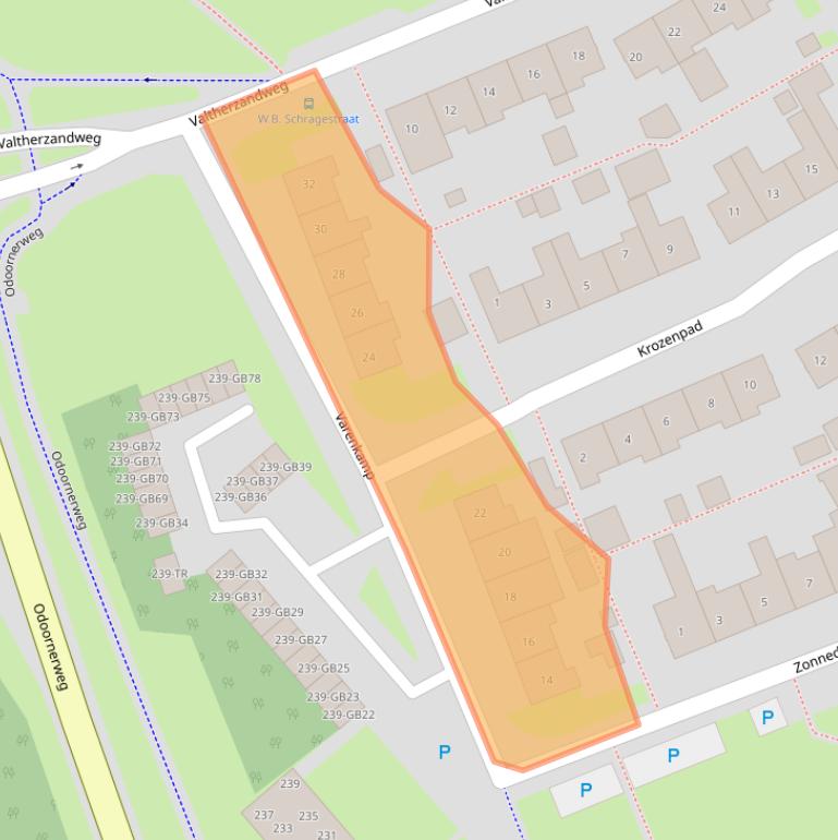 Kaart van postcodegebied 7815CG.