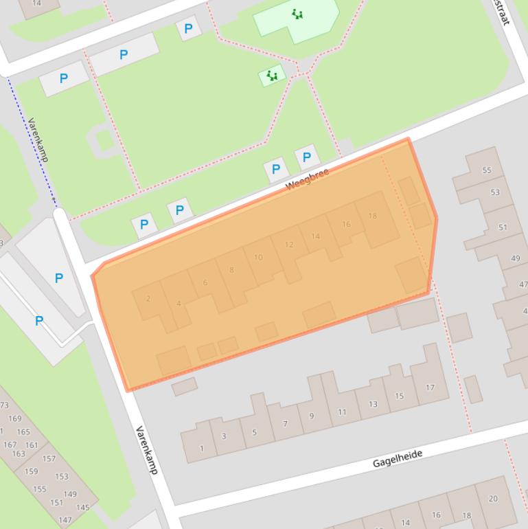 Kaart van postcodegebied 7815CK.