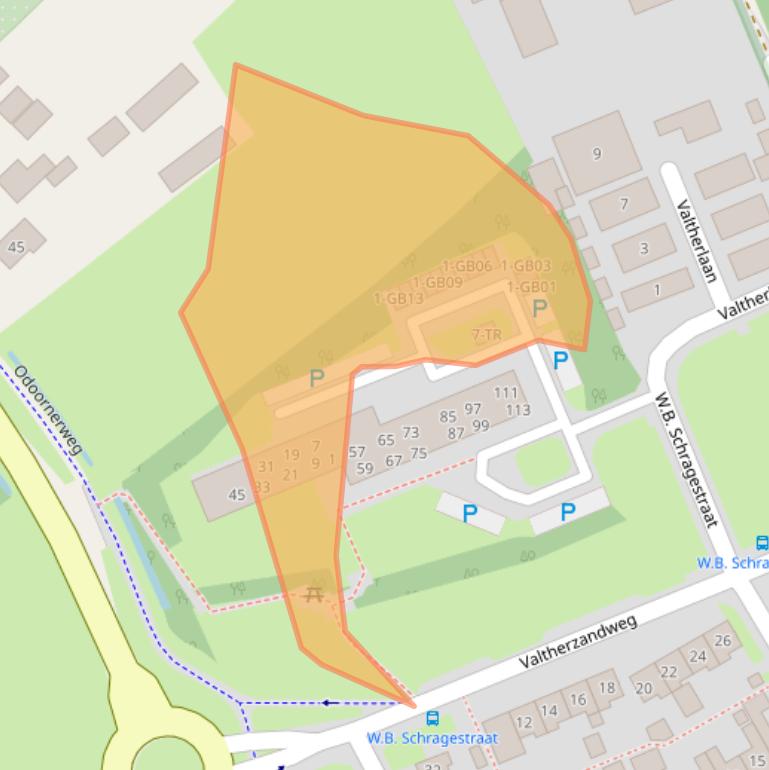 Kaart van postcodegebied 7815CL.