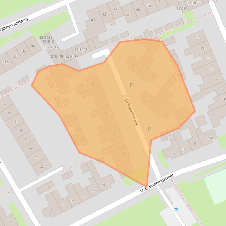 Kaart van postcodegebied 7815CS.