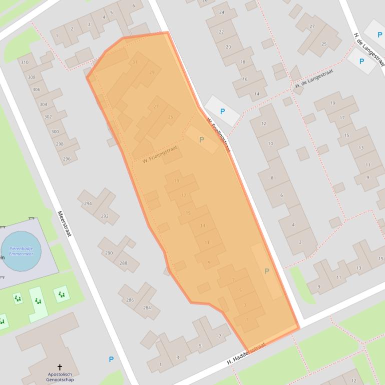 Kaart van postcodegebied 7815EB.