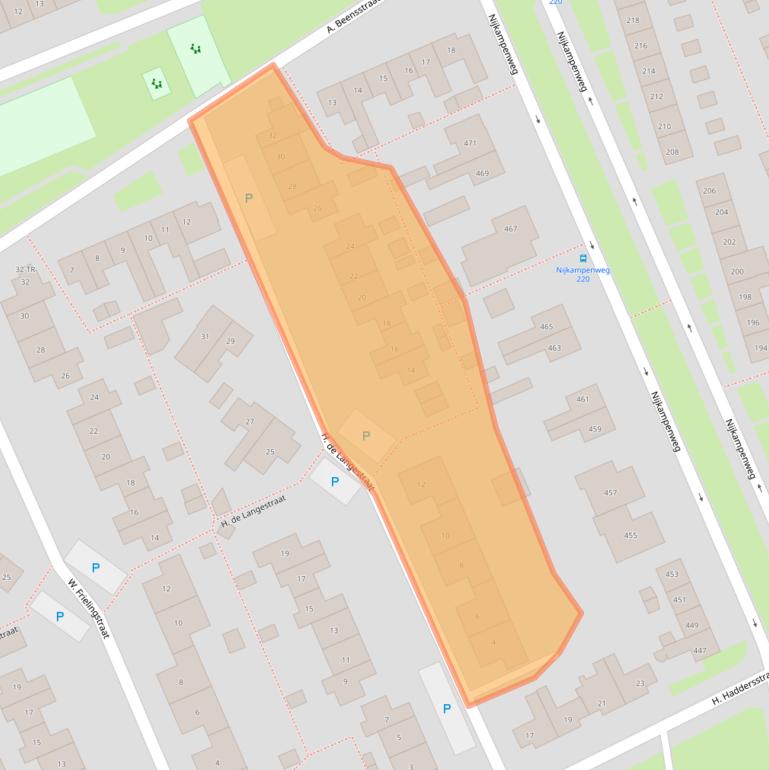 Kaart van postcodegebied 7815EE.