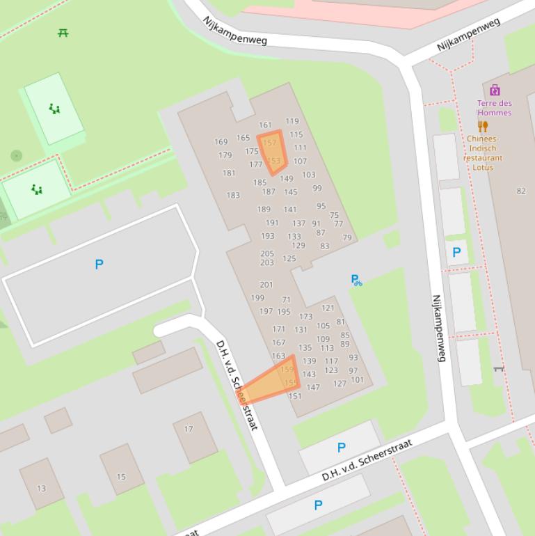 Kaart van postcodegebied 7815GG.