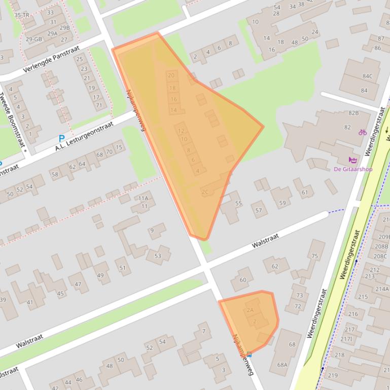 Kaart van postcodegebied 7815GM.