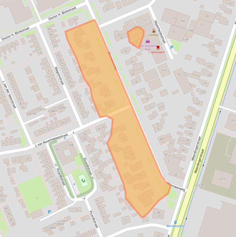 Kaart van postcodegebied 7815HA.