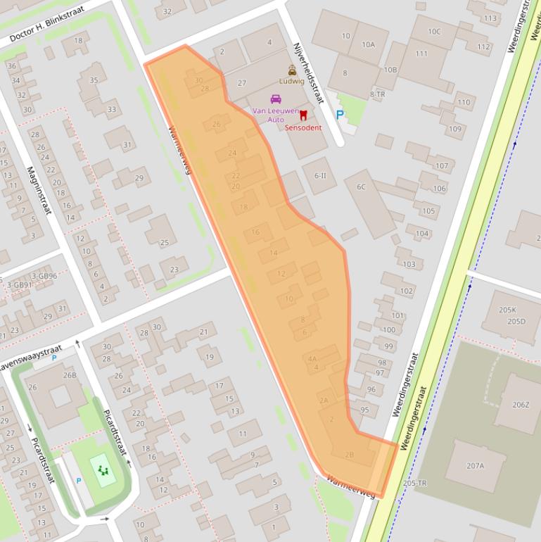 Kaart van postcodegebied 7815HG.