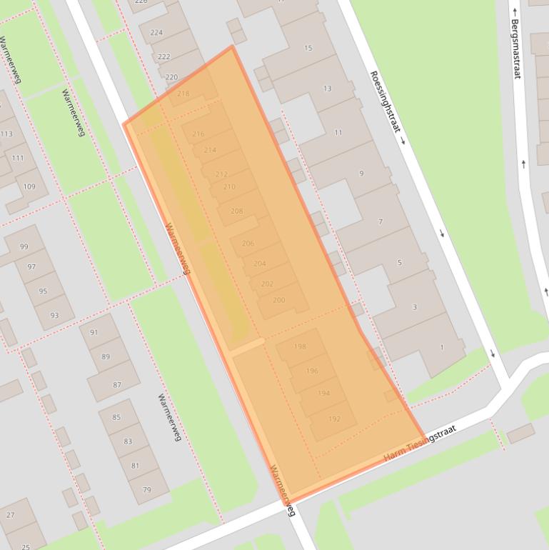 Kaart van postcodegebied 7815HN.