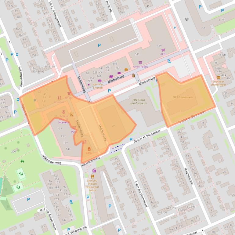 Kaart van postcodegebied 7815LB.