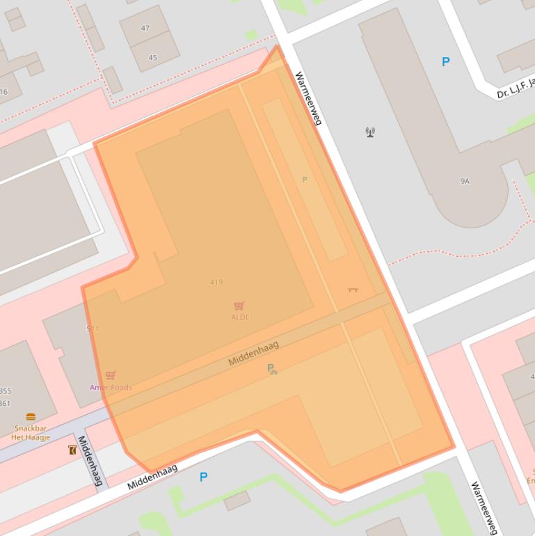 Kaart van postcodegebied 7815LG.