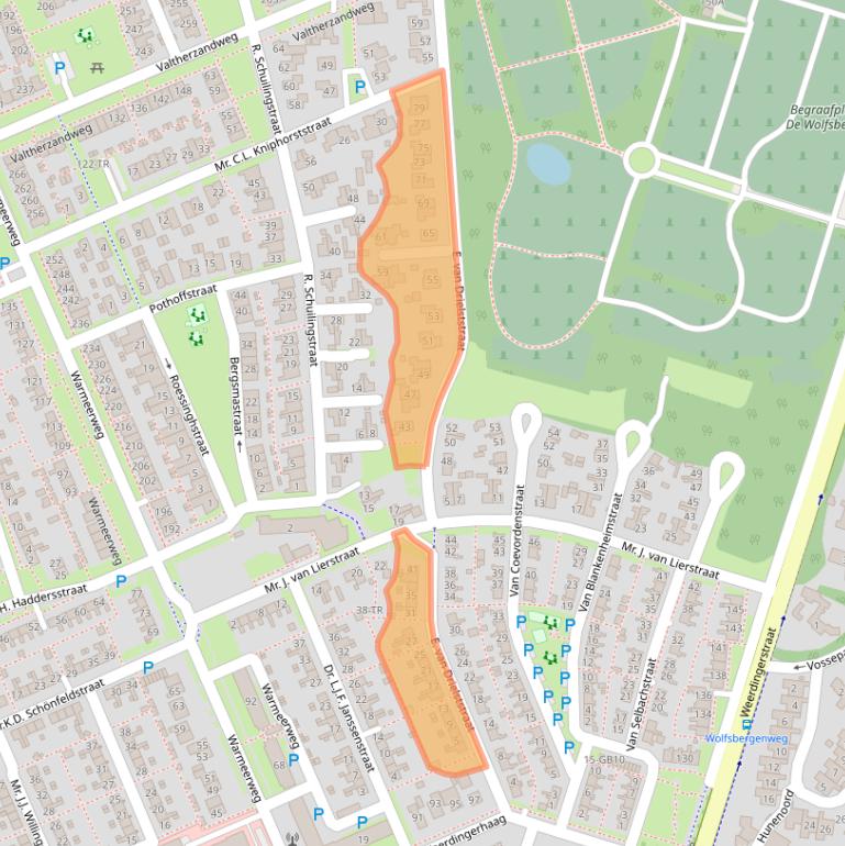 Kaart van postcodegebied 7815LV.
