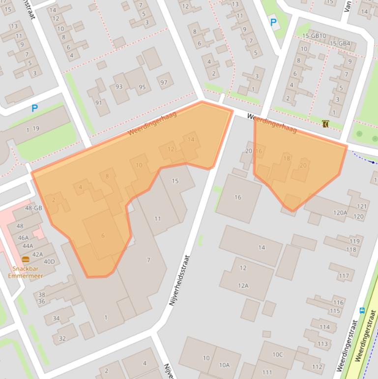 Kaart van postcodegebied 7815LZ.