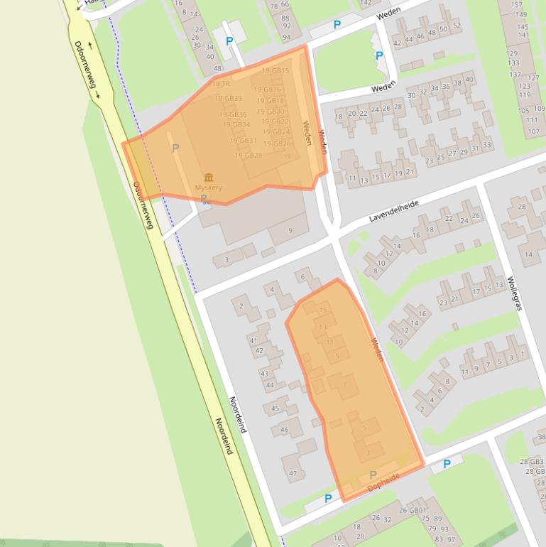 Kaart van postcodegebied 7815PG.