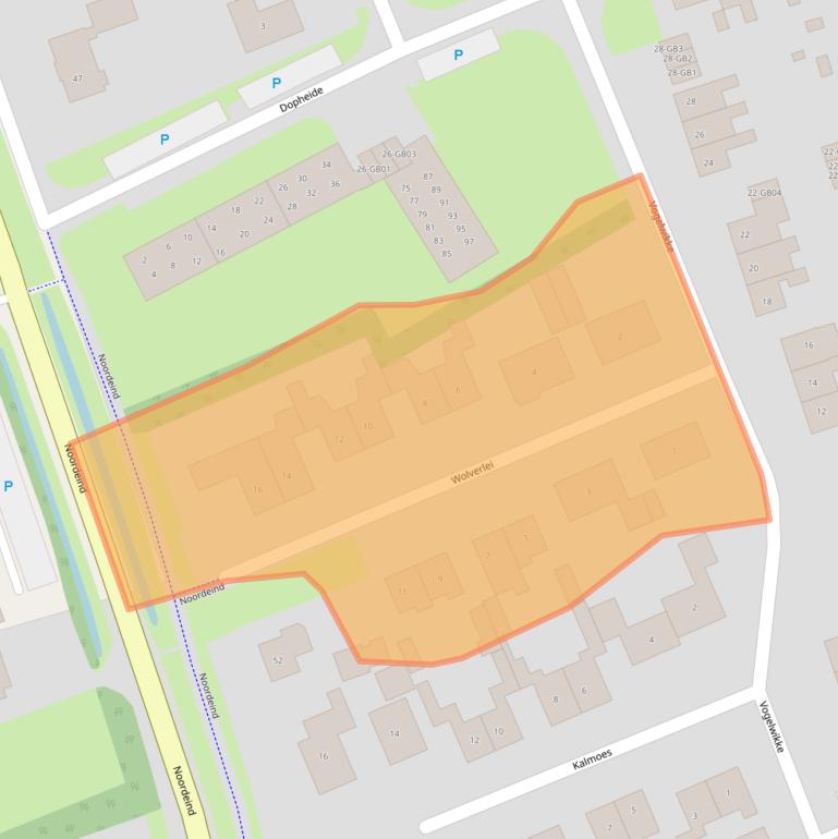 Kaart van postcodegebied 7815PV.