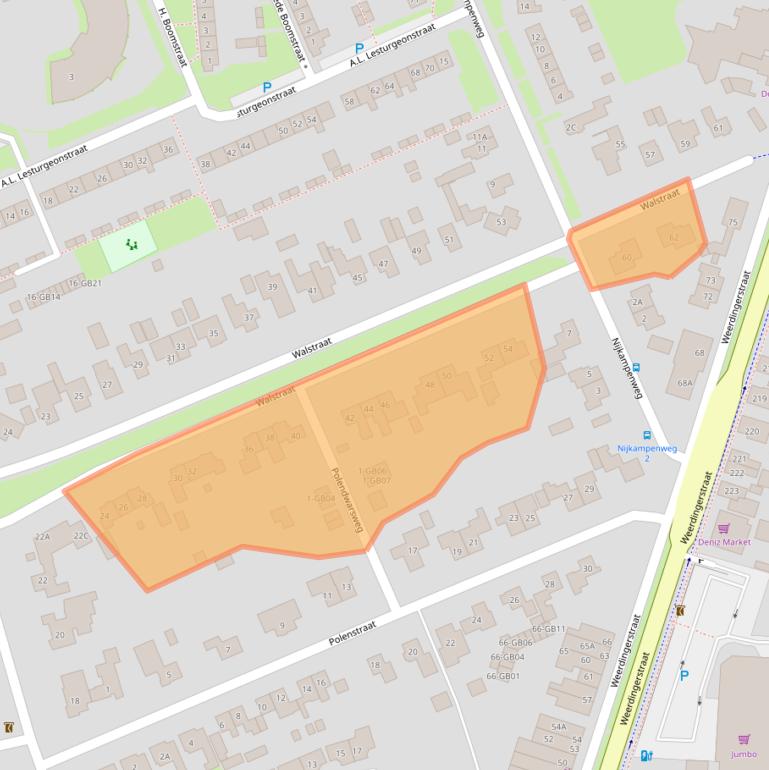 Kaart van postcodegebied 7815RD.