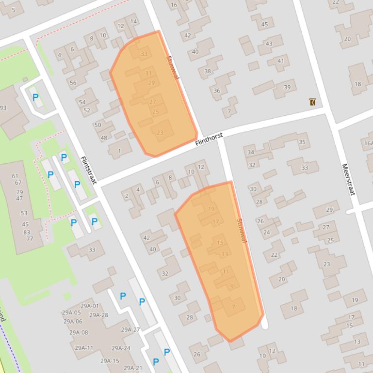 Kaart van postcodegebied 7815RK.
