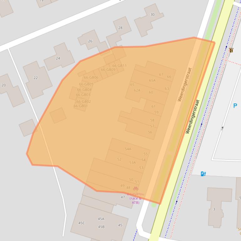 Kaart van postcodegebied 7815SE.