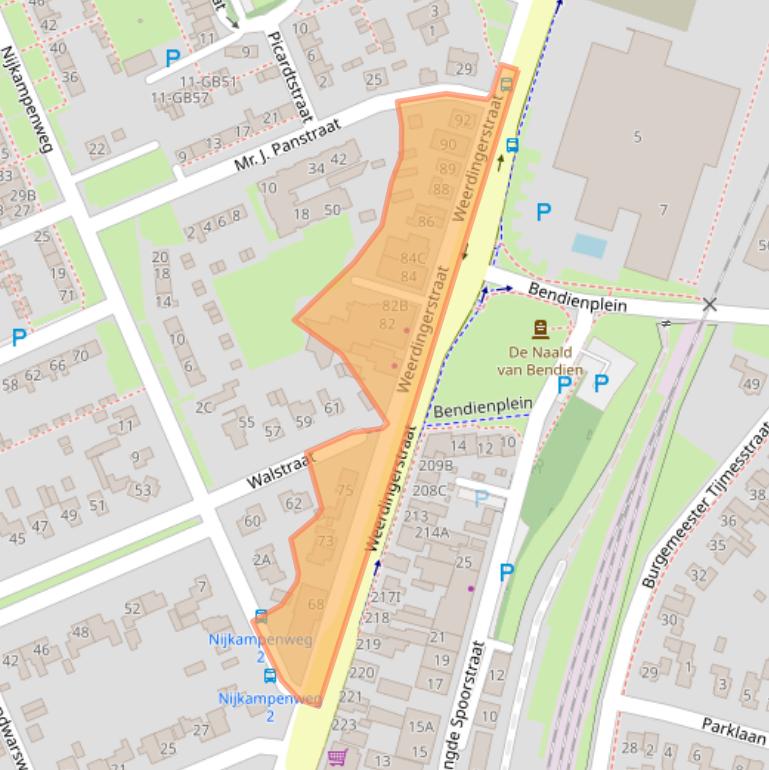 Kaart van postcodegebied 7815SG.