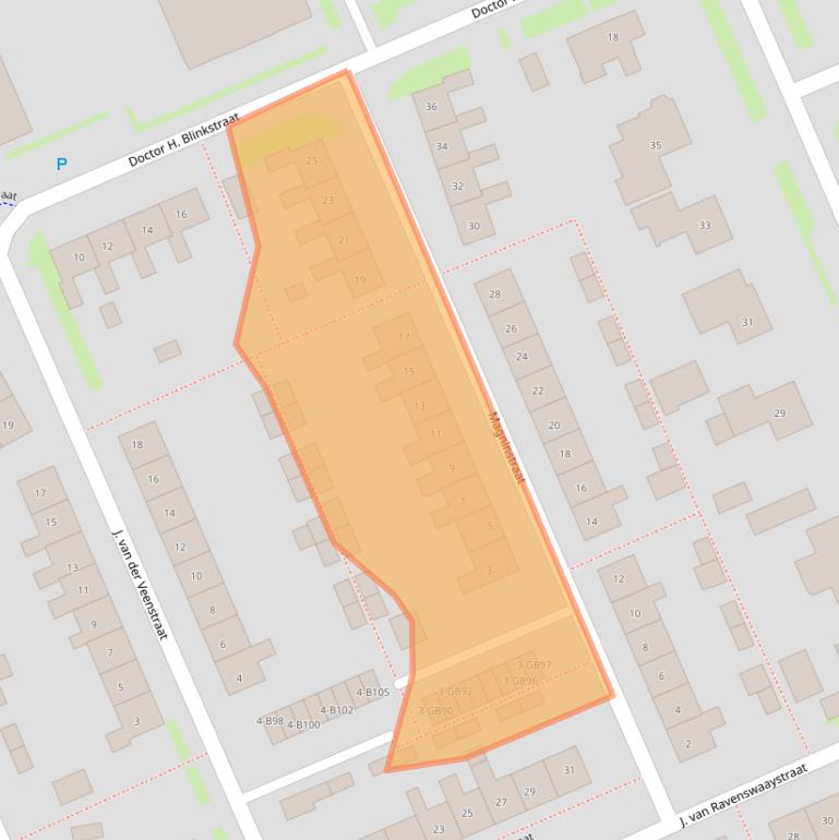 Kaart van postcodegebied 7815VK.