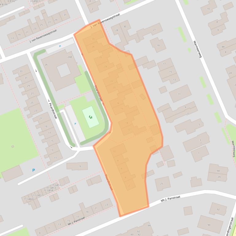 Kaart van postcodegebied 7815VR.