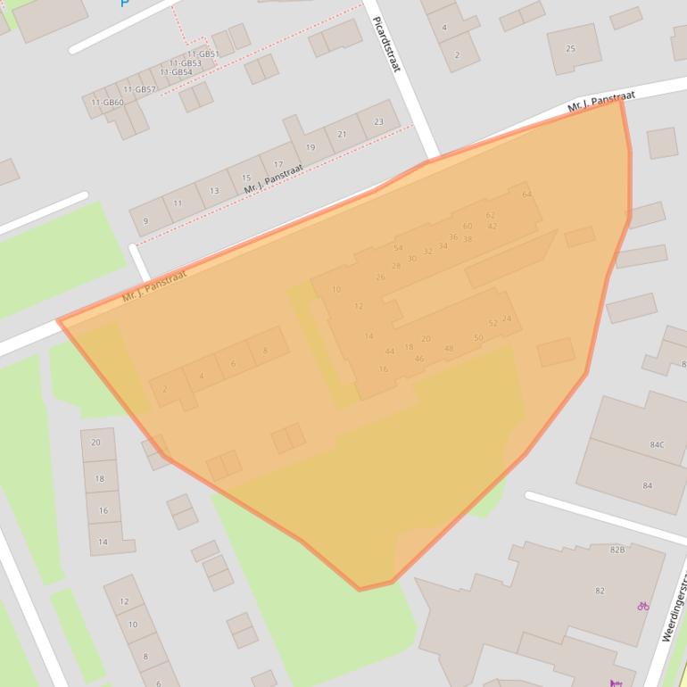 Kaart van postcodegebied 7815VT.