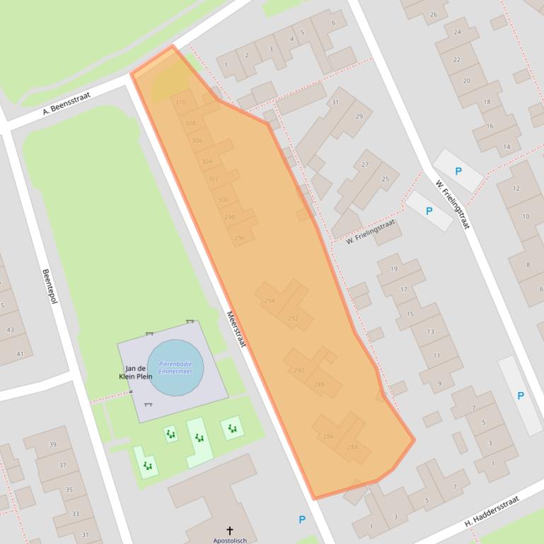 Kaart van postcodegebied 7815XP.