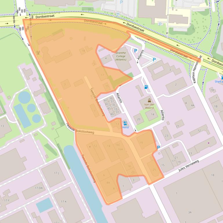 Kaart van postcodegebied 7821AS.