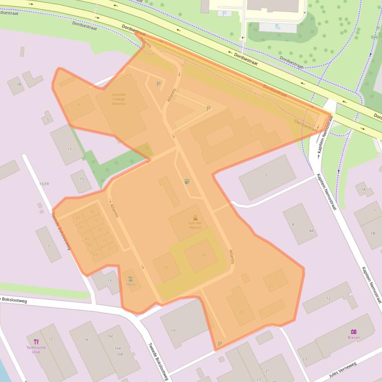 Kaart van postcodegebied 7821AX.