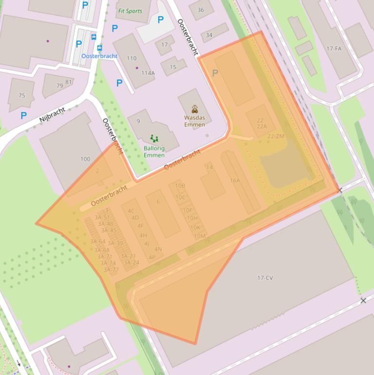 Kaart van postcodegebied 7821CJ.