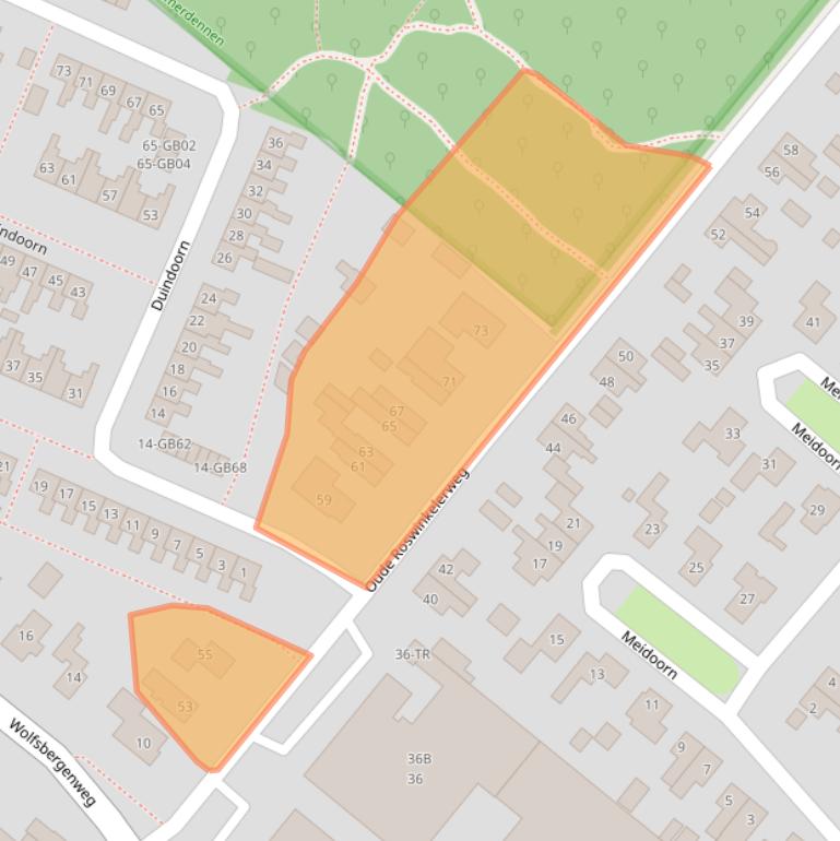 Kaart van postcodegebied 7822AC.