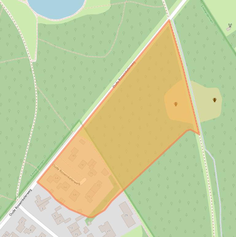 Kaart van postcodegebied 7822AG.