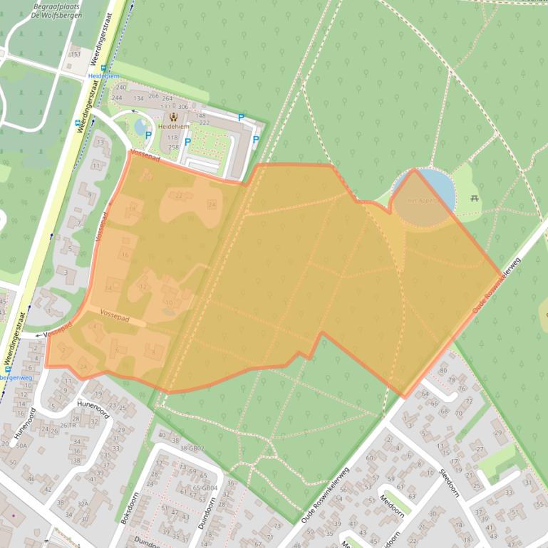 Kaart van postcodegebied 7822BB.