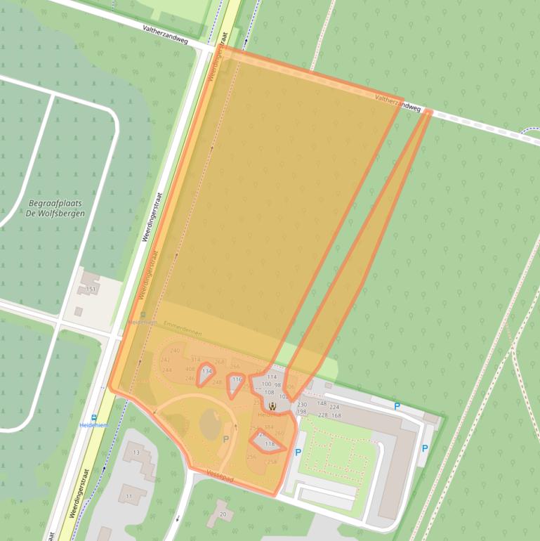 Kaart van postcodegebied 7822BG.