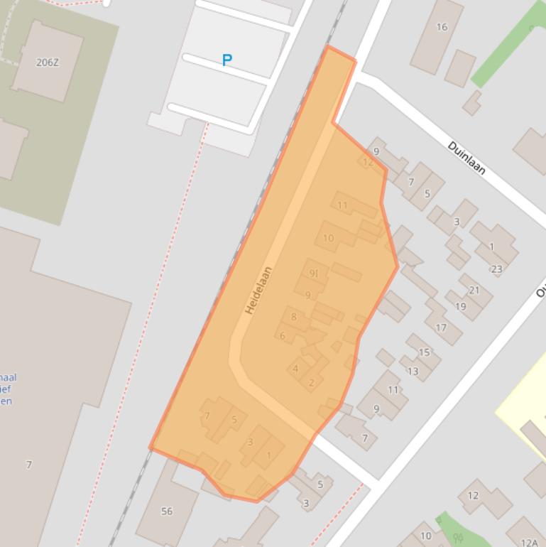 Kaart van postcodegebied 7822CD.