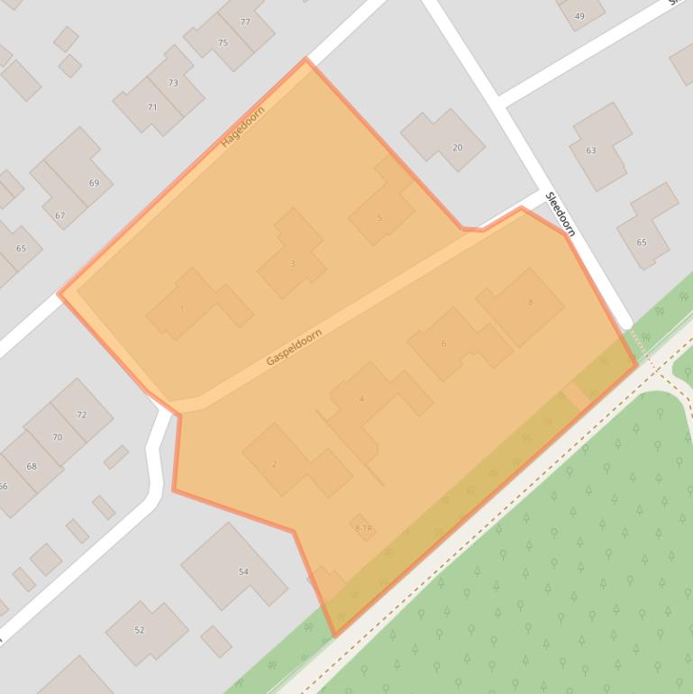 Kaart van postcodegebied 7822CH.