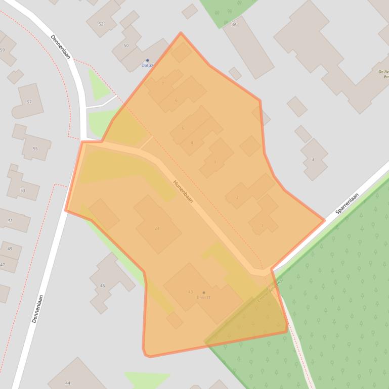 Kaart van postcodegebied 7822EC.