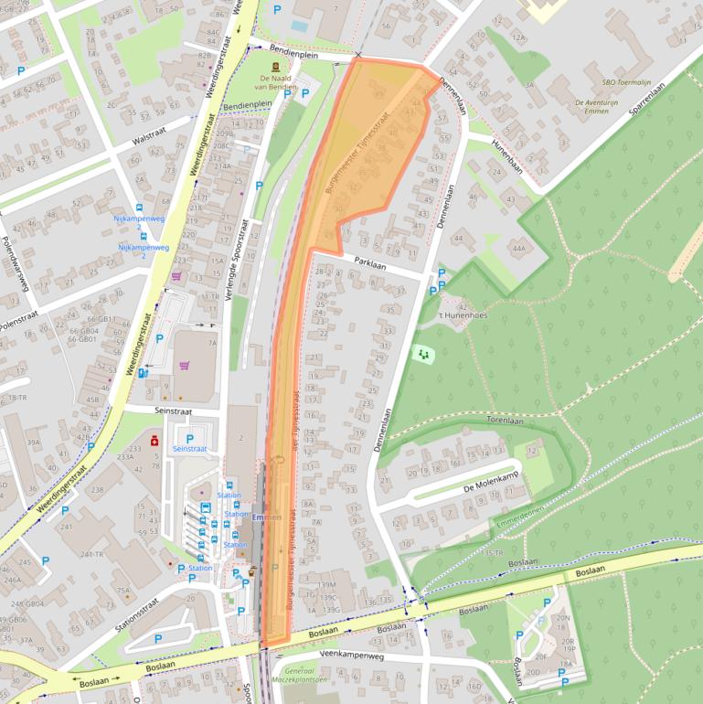 Kaart van postcodegebied 7822EG.