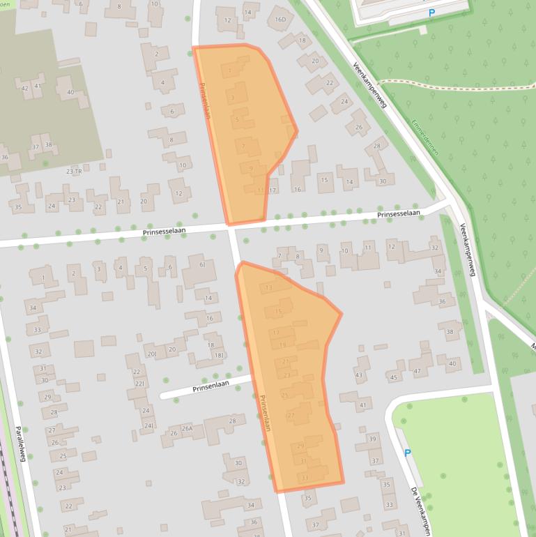 Kaart van postcodegebied 7822GE.