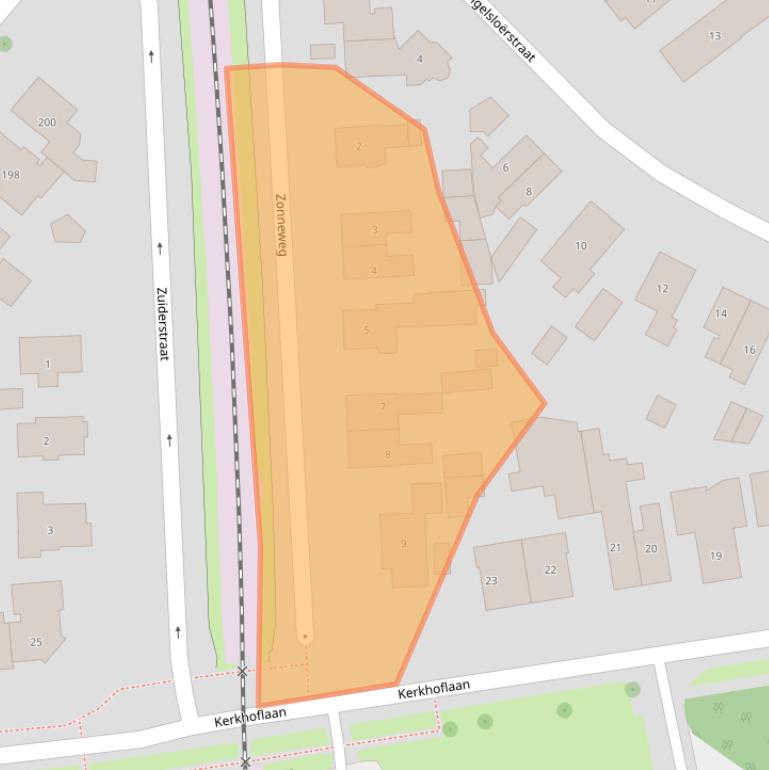 Kaart van postcodegebied 7822HB.