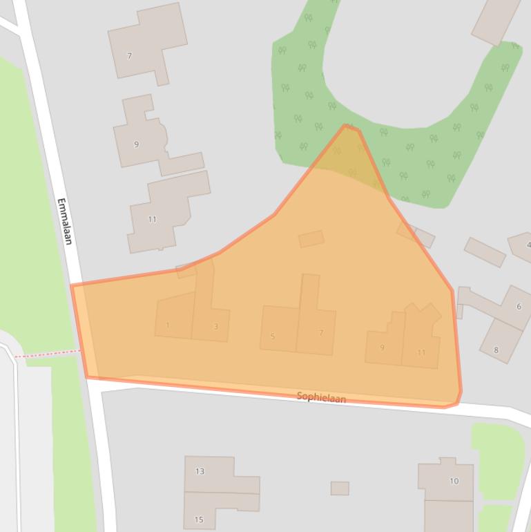 Kaart van postcodegebied 7822JH.