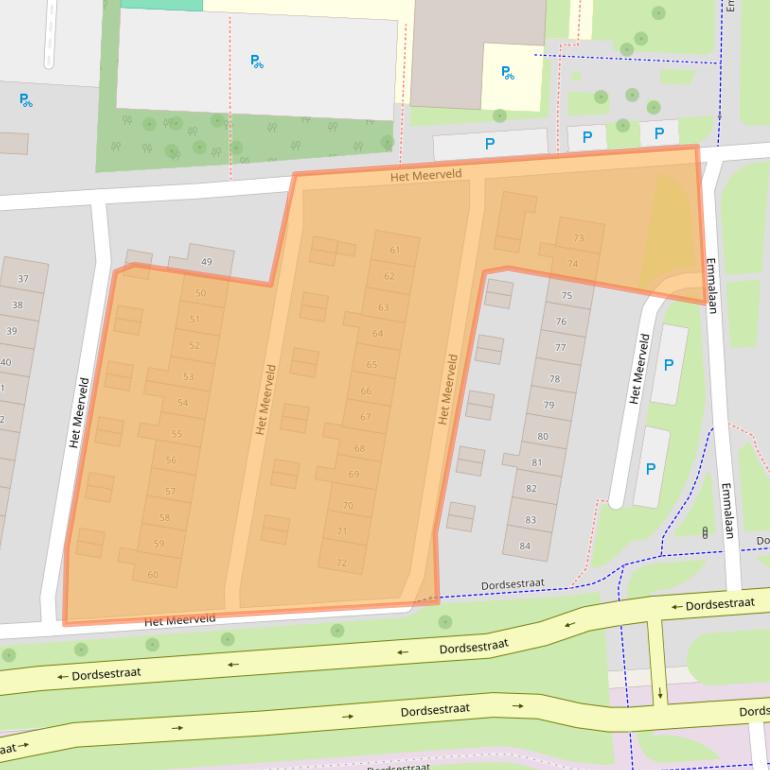 Kaart van postcodegebied 7822JM.